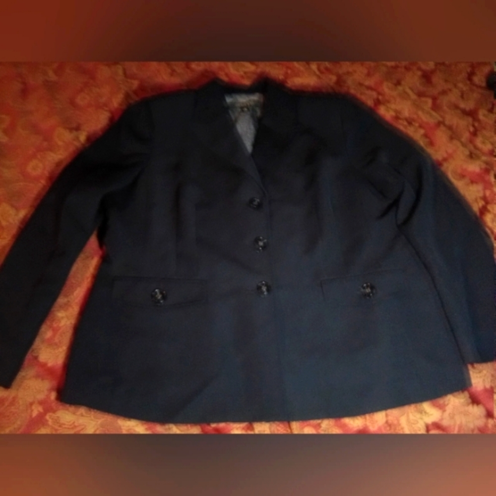 Kasper Navy Blue Women's Blazer Size 18